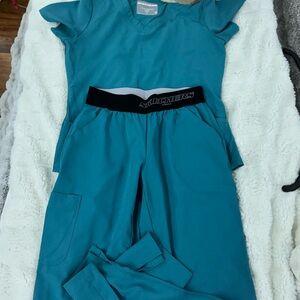 Skechers Aqua Blue Scrub Set